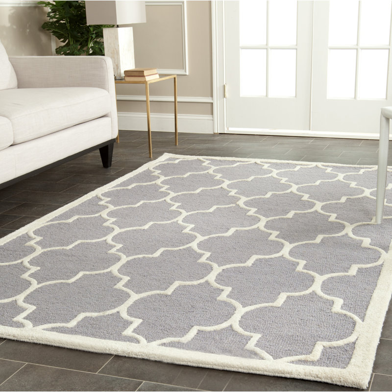 Lowestoft Geometric Wool Hand Tufted Area Rug, Rectangle 122 x 183 cm