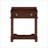 Retro Walnut Nightstand with Drawer &amp; Open Shelf for Bedroom-2026971444