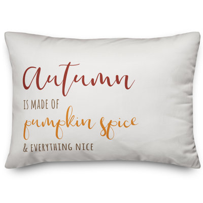  Coussin lombaire «Autumn Is Made of Pumpkin Spice»
