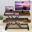 Adjustable Metal Base Standing Desk Converter-1206029637
