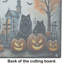 Grande planche à découper en verre Keeshond Spooky Halloween
