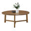 Table basse ronde 44 po Newbury Red Pacel Studio®, pacane