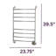 Chauffe-serviettes mural Warmrails Kensington-10398407