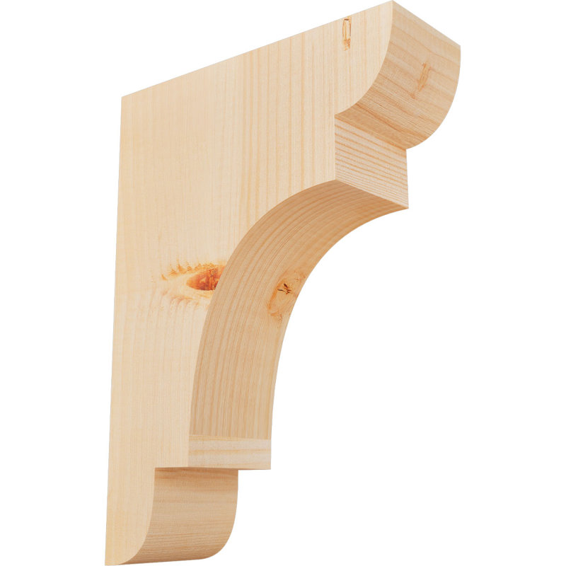 New Brighton Corbel, H 14 po x l 3,5 po x P 10 po, Sapin de Douglas, Lisse
