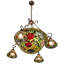 Tiffany Rosebush 10 - Light Chandelier