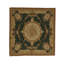 Needlepoint Wool Oriental Area Rug in Beige/Dark Green