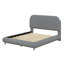 Lit plateforme tapissier de forme incurvée avec tissu épais-306781925-306781922