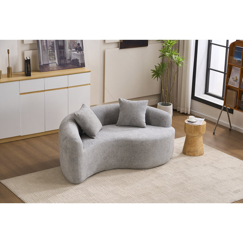 Causeuse à double profondeur (21,3 po / 26,8 po) S-Curved
