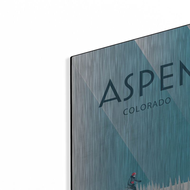 Art mural en métal «Aspen» par Omar Escalante, H 24 po x l 16 po
