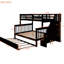 Lit superposé simple avec lit gigogne simple, gris et rangement pratique-1501922067-1501922068