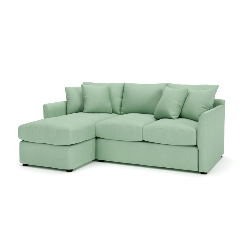 Cecelia Upholstered Sectional, Bayou Spray Canvas, Left Hand Facing