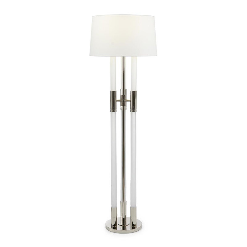 Lampe sur pied Troika, nickel