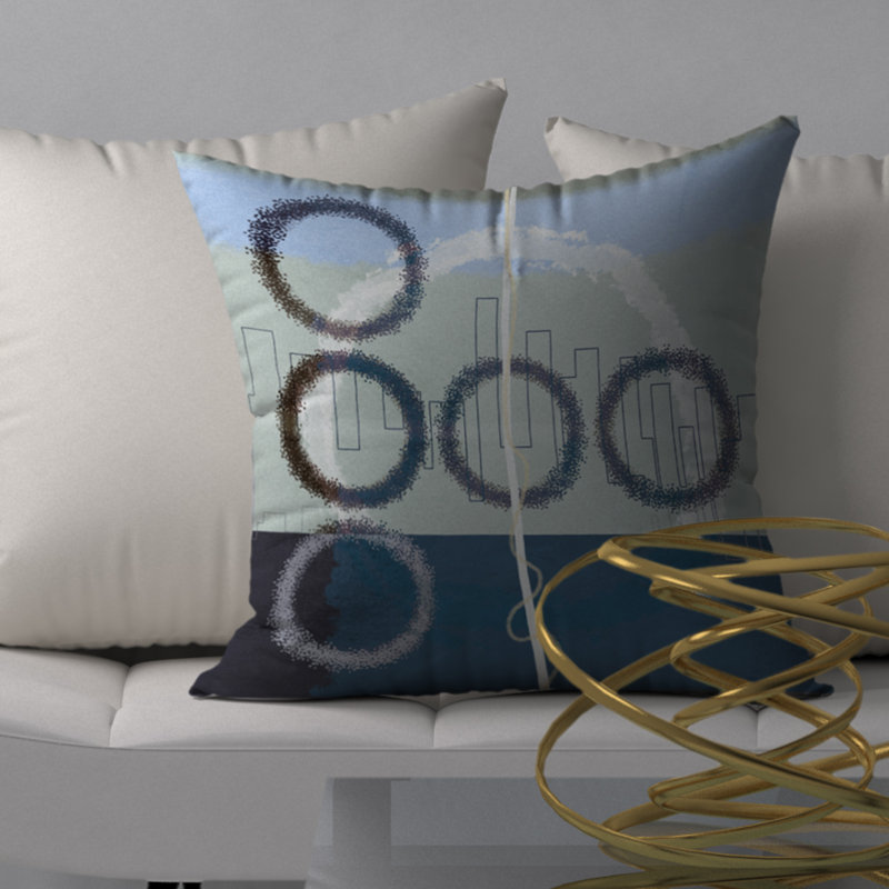 Housse de coussin carrée manzanola/insert, H 24 po x l 24 po