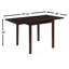 Rectangular 52-Inch Extension Dining Table, Cappuccino