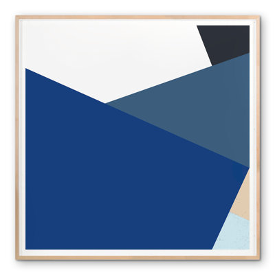 Blue Colorblock 1 Print by THE Studio