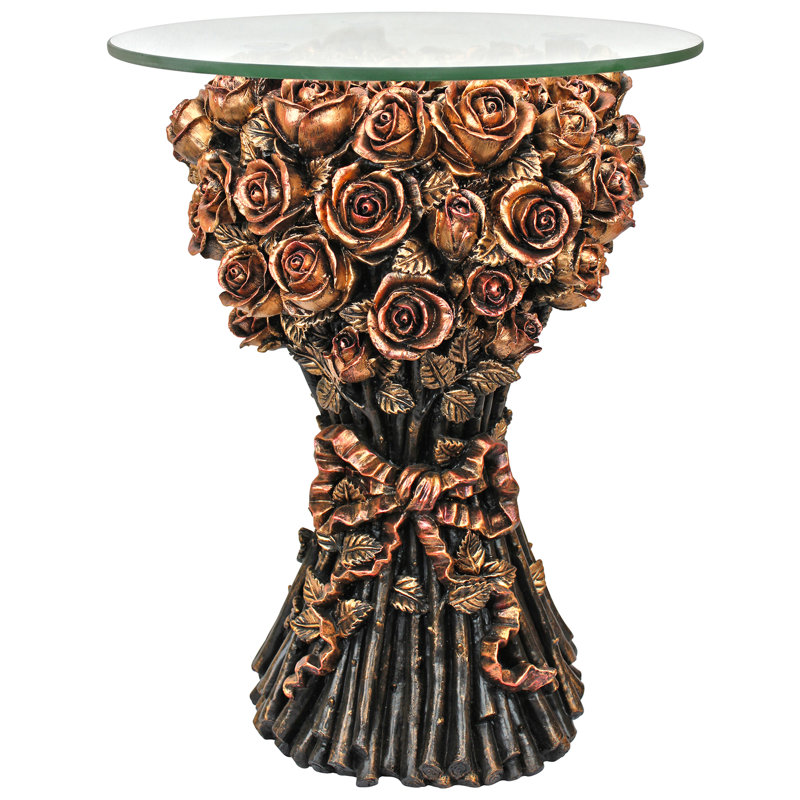 Bouquet of Roses Sculptural End Table