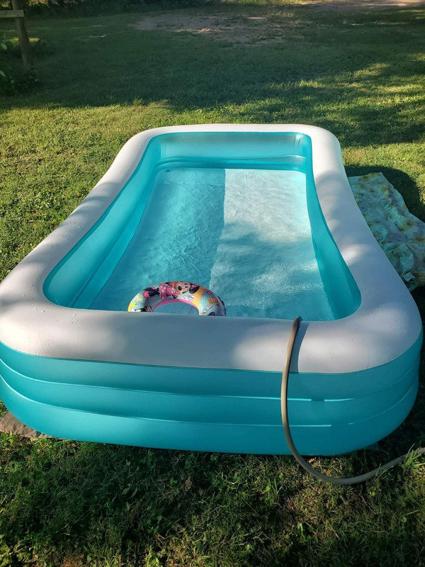 Intex Swim Center 72in x 120in x 22in Family Backyard Inflatable Swimming Pool