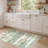 Pavelina Abstract Reversible Green Machine-Washable Area Rug with Rug Pad-616938602-619971374