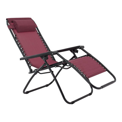 Chaise inclinable zéro gravité avec coussin