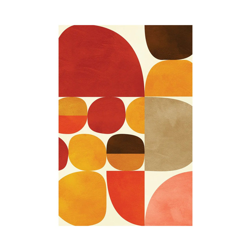 «Mid Century Modern V» par Ana Rut Bré - impression d'art graphique, Aucun mat, H 48 po x l 32 po x P 1,5 po, Toile tendue