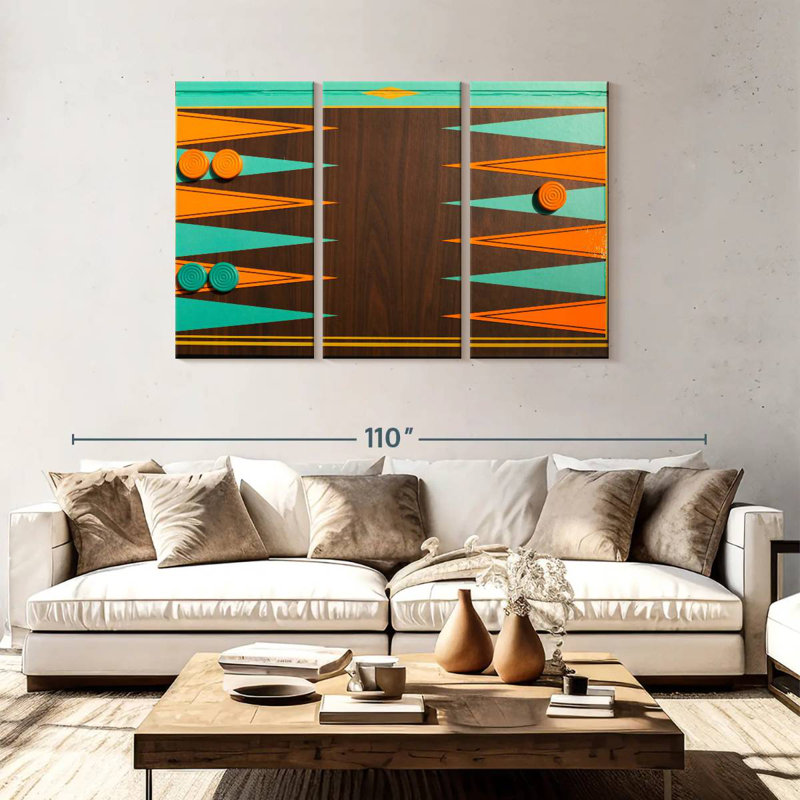 Senne Backgammon Board, 48" H x 74" W