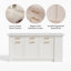 Modern Freestanding Kitchen Islands with Stone Top,Kitchen Island with Storage and Seating Area
