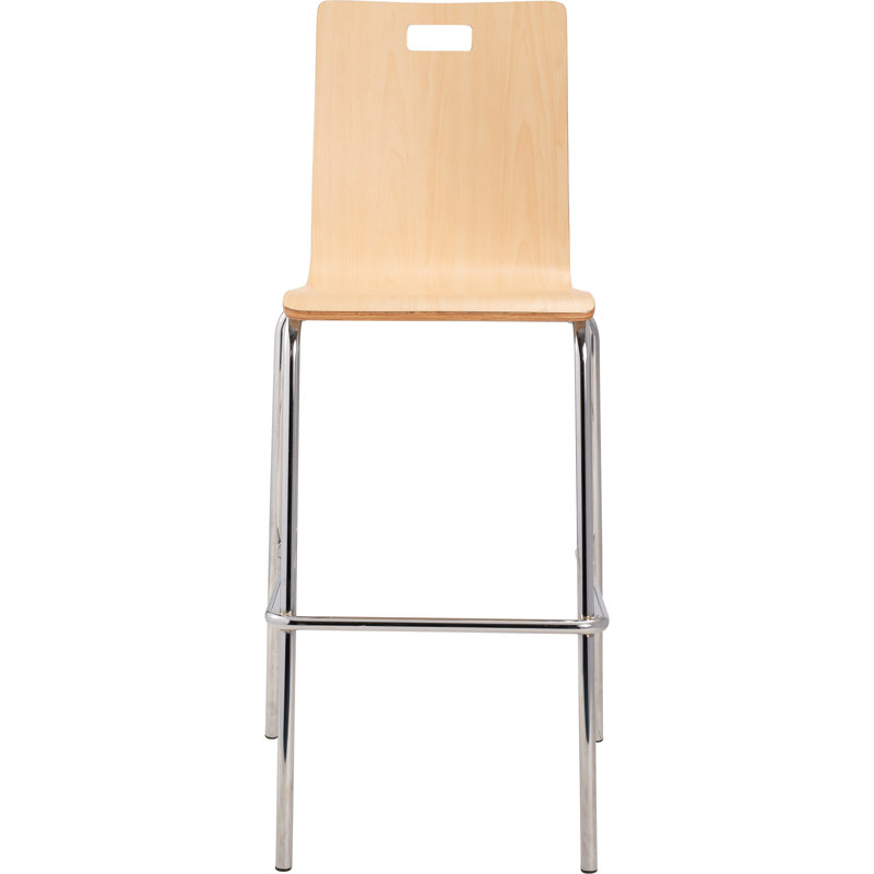 Bushwick Series Counter Stool with Metal Frame, Cream