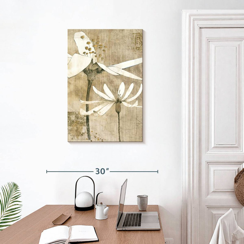 Crayon Harnek floral II, H 30 po x l 20 po