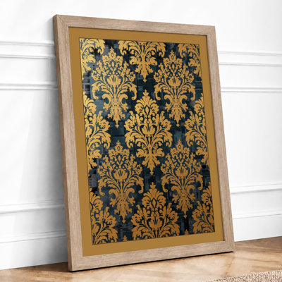 Golden Damask Vintage - Print