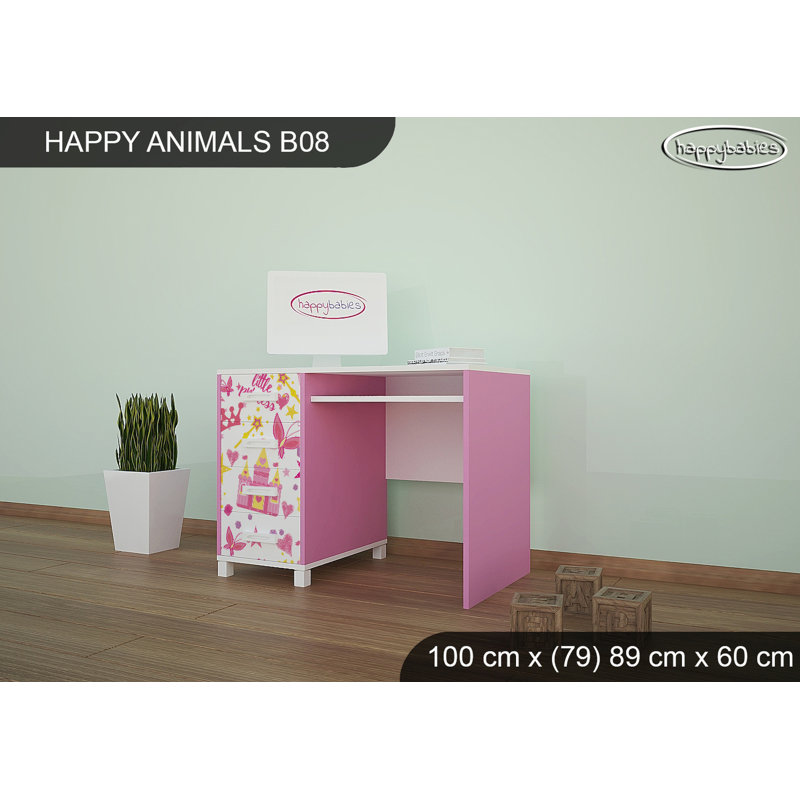100cm Writing Desk, Pink