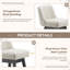 Tabouret de bar 360 ° avec structure en bois massif-234846361