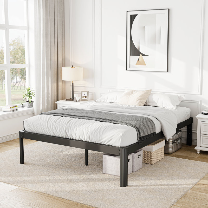 Lit en fer renforcé Ashwyn Verret, Double, 14"
