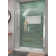 Unidoor-LS 54'' W x 72" H Hinged Frameless Shower Door with Clear Max Technology