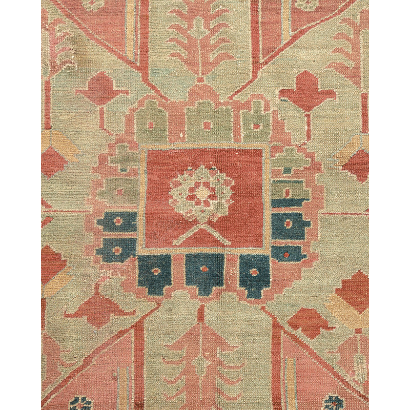 Antique One-of-a-Kind Rectangle 11'4" X 15'1" Hand Knotted Area Rug