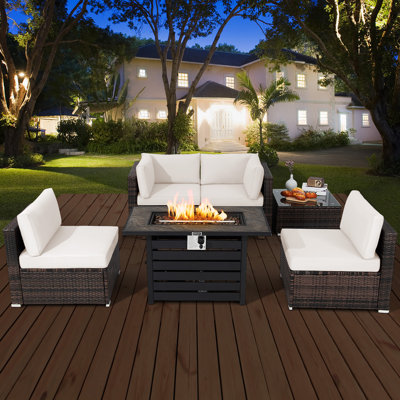 4 - Person Patio Conversation Set with Cushions