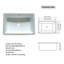 Dessus de meuble-lavabo en pierre de 37 po Montary de style Montary avec lavabo rectangulaire encastré en céramique et trou de robinet simple Montary