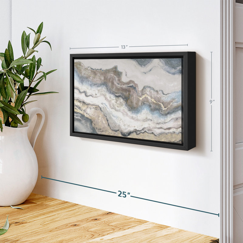 Neutral Marble Canvas Print, 9" H x 13" W