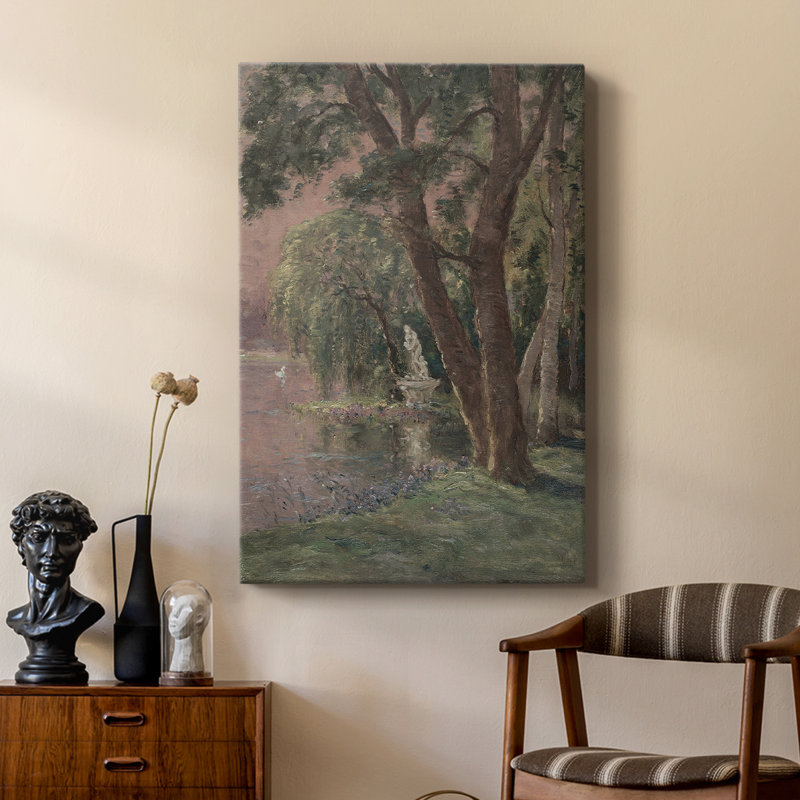 Paysage rétro CXV - galerie Cavas sur mesure, H 18 po x l 12 po