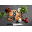 Scottish Terrier Fall Glass Cutting Board Large