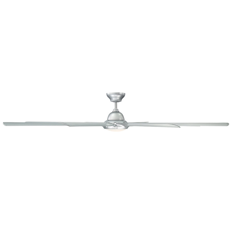 Hydra 8 - Blade Outdoor LED Smart Standard Ceiling Fan with Wall Control and Light Kit Included, Works With Alexa and iOS or Android App