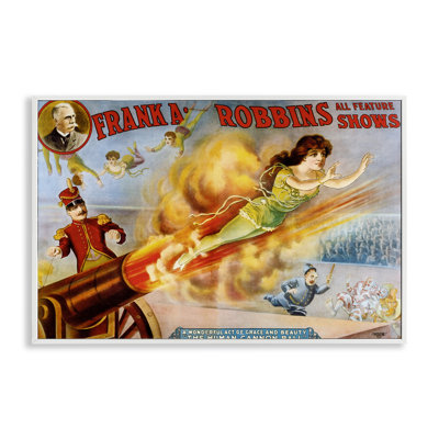 Publicité rétro de cirque, estampe numérique, conception de Marcus Jules
