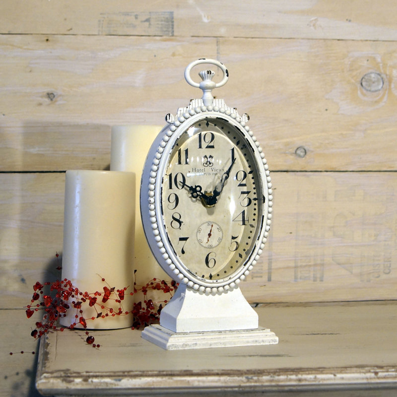 Horloge de table en métal