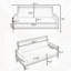 Canapé double multifonctionnel avec rangement confortable-291167858
