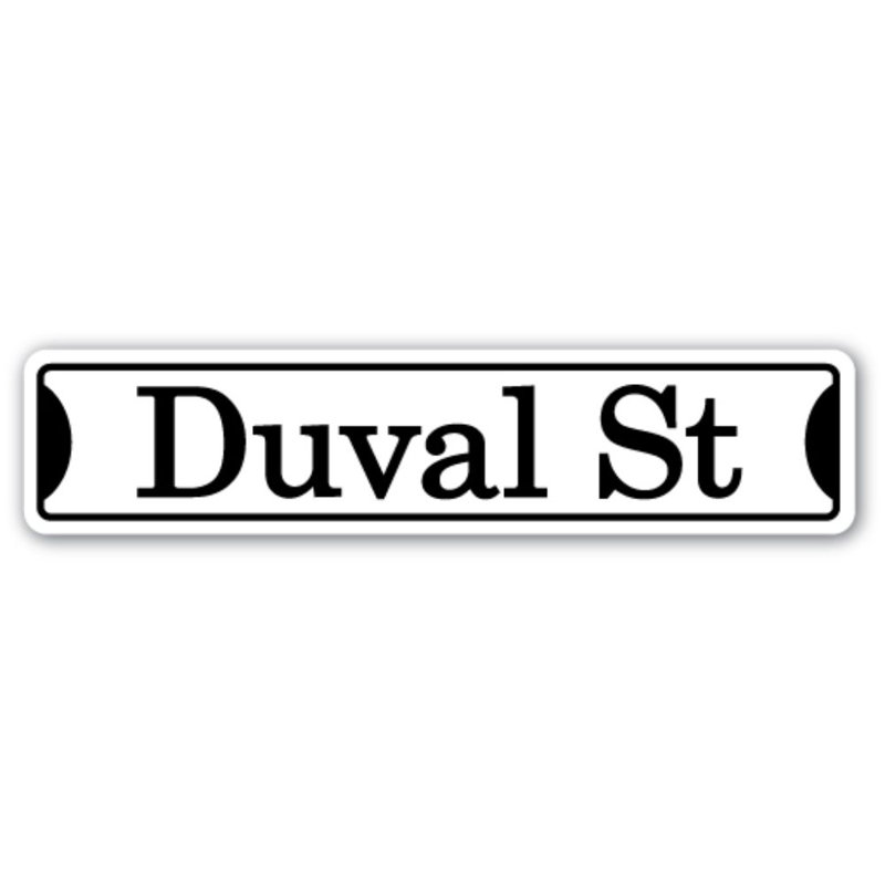 Plaque de rue Duval