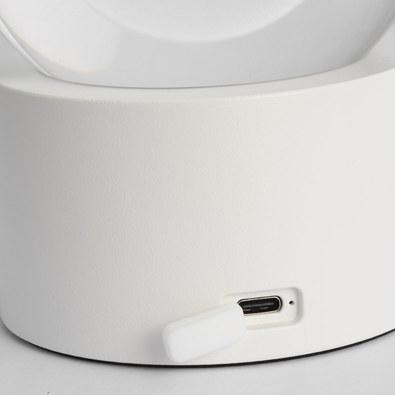 Mina Accent Rechargeable Table Lamp, Matte White