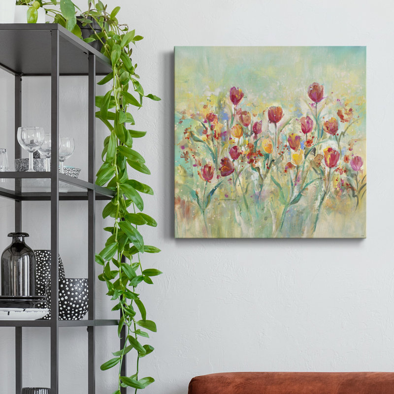 Tulipes d'été - Imprimé, H 32 po x l 32 po x P 1 po