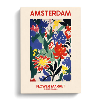 XMKTMKT-52 Amsterdam Flower Market Exhibition 4 - Wrapped Canvas Print