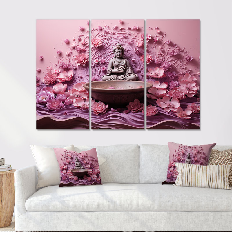 Hindouisme spirituel mantras méditation, Toile tendue, H 32 po x l 48 po x P 1 po