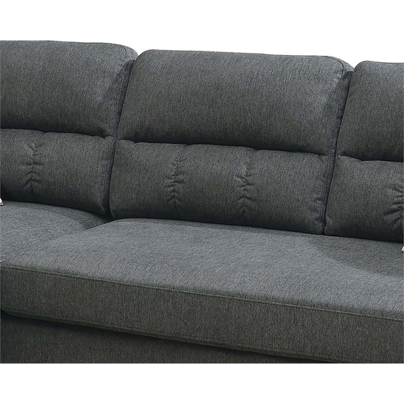 Ensemble de canapé modulaire réversible en ardoise en polyfibre
