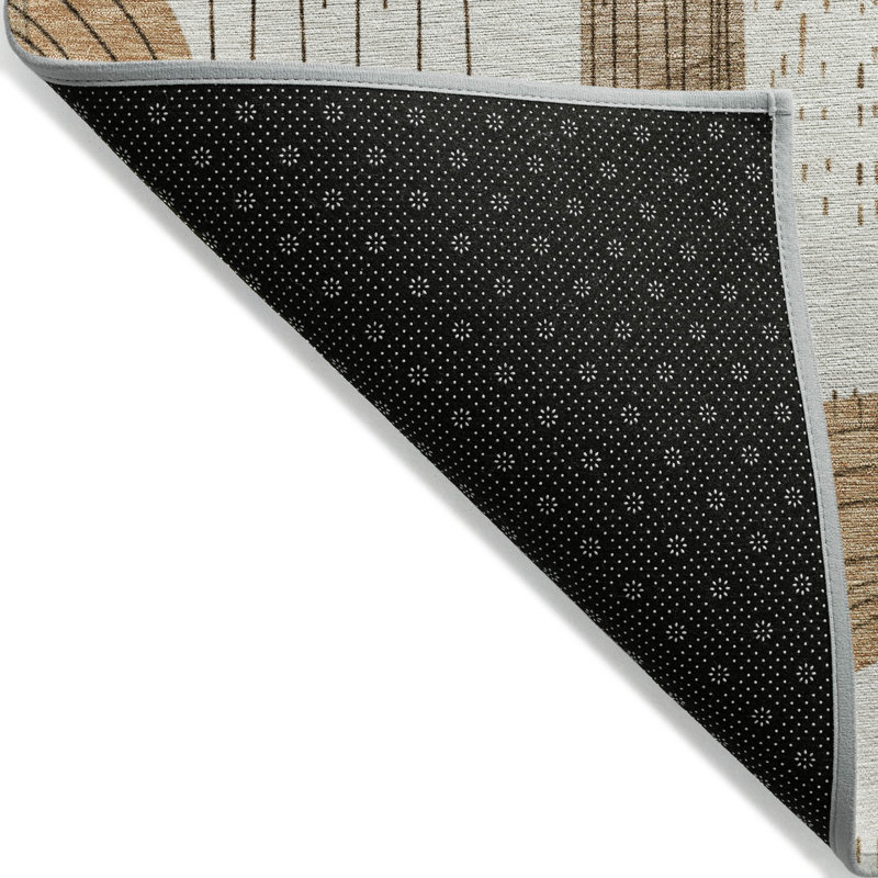 Tapis intérieur / extérieur ivoire Elas, 10 pi x 14 pi
